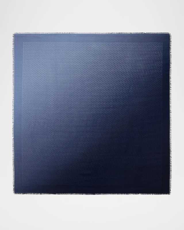Gancini Degrade Silk Square Scarf